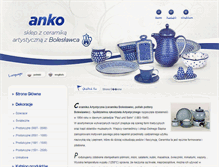 Tablet Screenshot of anko-pottery.com.pl